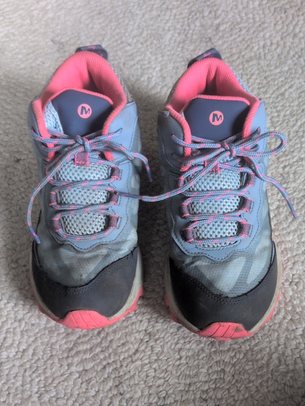 Kids Gray and Pink Athletic Sneakers by - Lightweight Comfort
